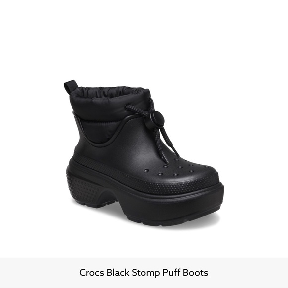 Crocs Black Stomp Puff Boots - Picture 6 of 6